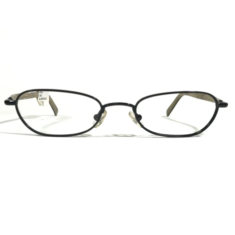 Nautica Eyeglasses Frames N7072 011 Black Brown Rectangular Full Rim 46-18-135